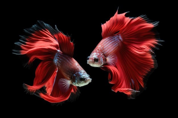 Halfmoon betta fish siamese fighting fish Capture moving of fish