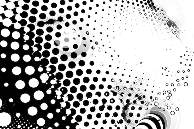 Halftone Background With Circles