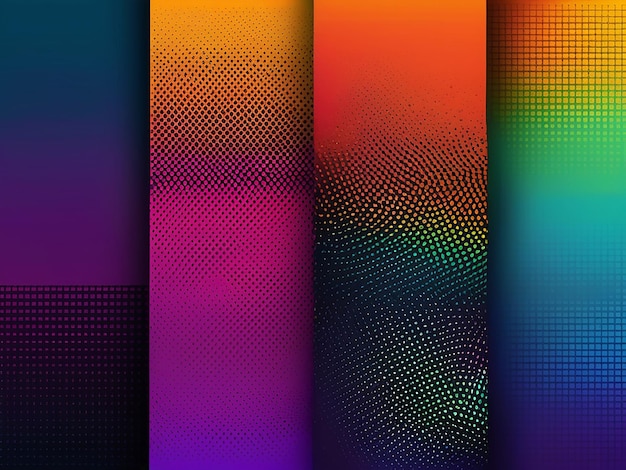 Photo halftone gradient pixel background