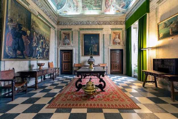 Hall of the palace of the Marquis of Santa Cruz