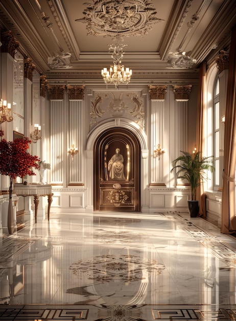 Photo a hall of unrivaled opulence