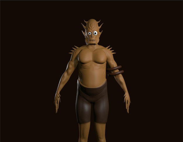 halloween 3d scare character for spooky halloween event