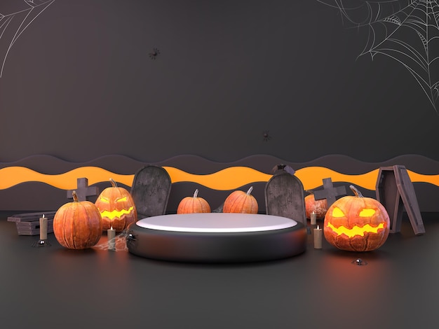 HALLOWEEN 3D SCENE PODIUM