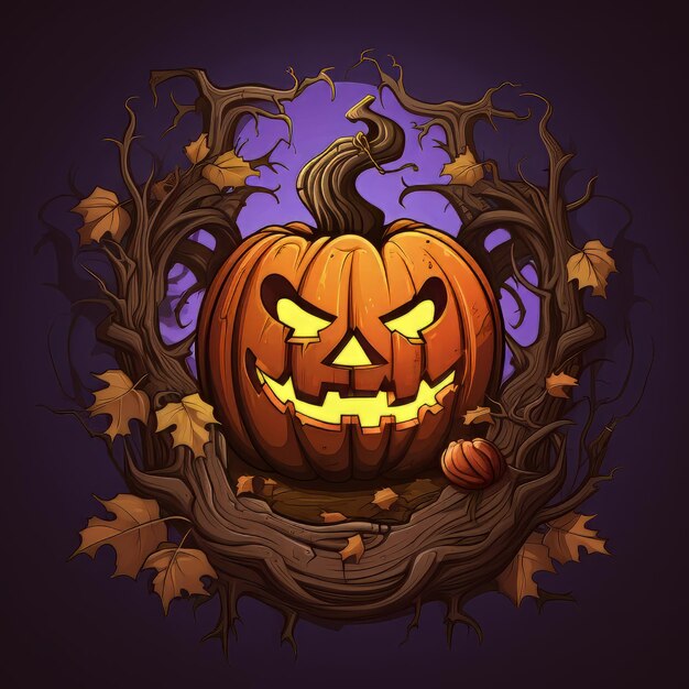 Halloween art design vector