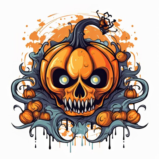 Halloween art design vector