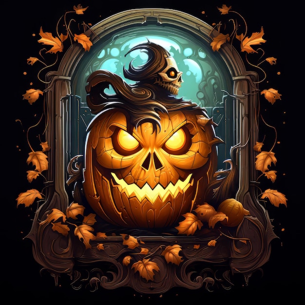 Halloween art design vector