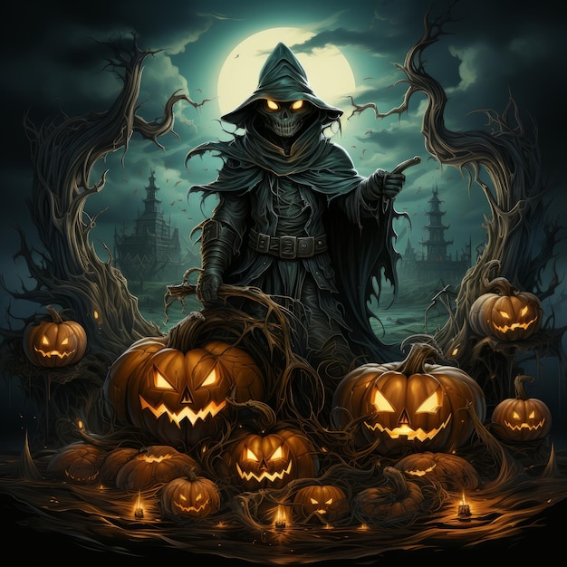 Halloween art design