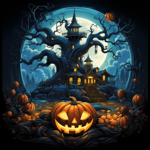 Halloween art design