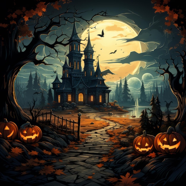 Halloween art design