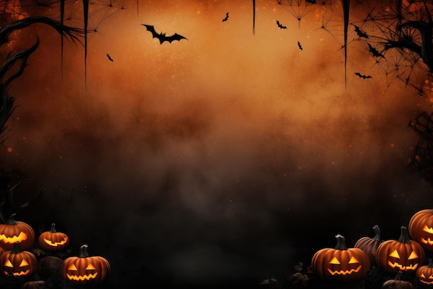 Halloween backdrop with room for text