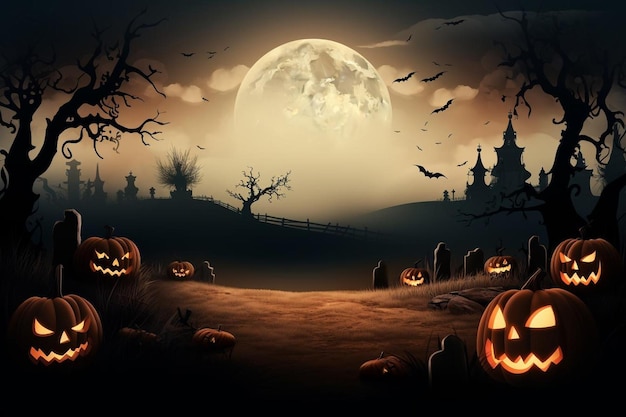 Halloween background and copy space