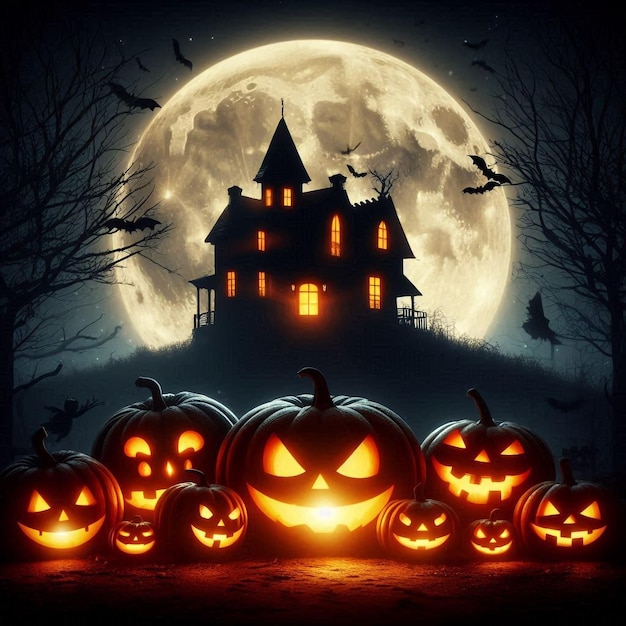 Halloween background happy halloween day