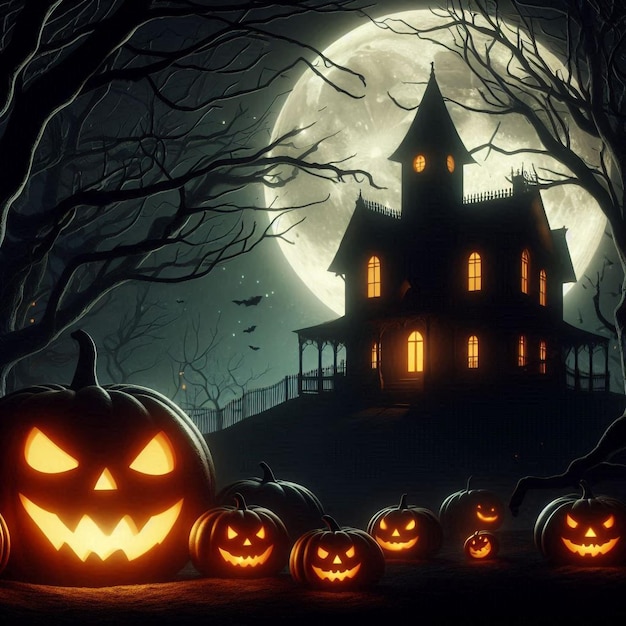 Halloween background happy halloween day