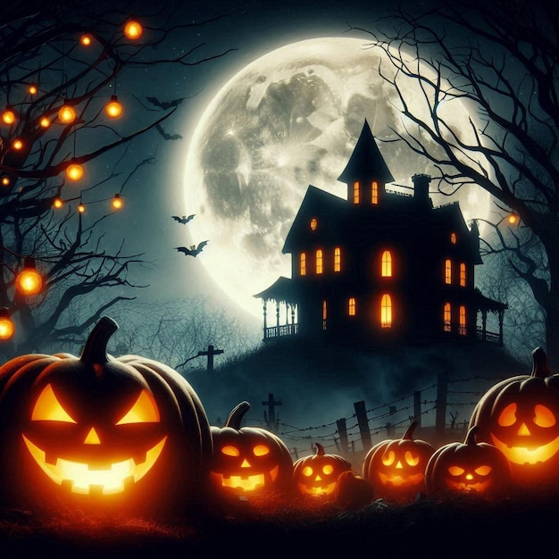 Halloween background happy halloween day