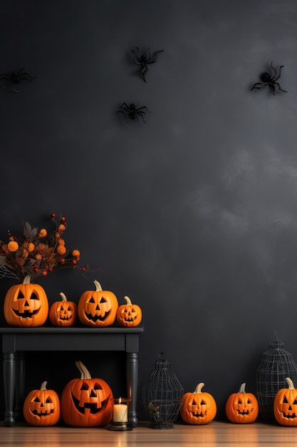 Halloween background Illustration AI GenerativexA