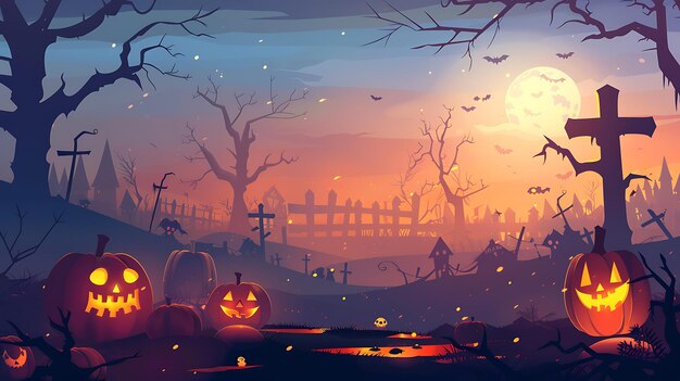 Photo halloween background vector background festive halloween