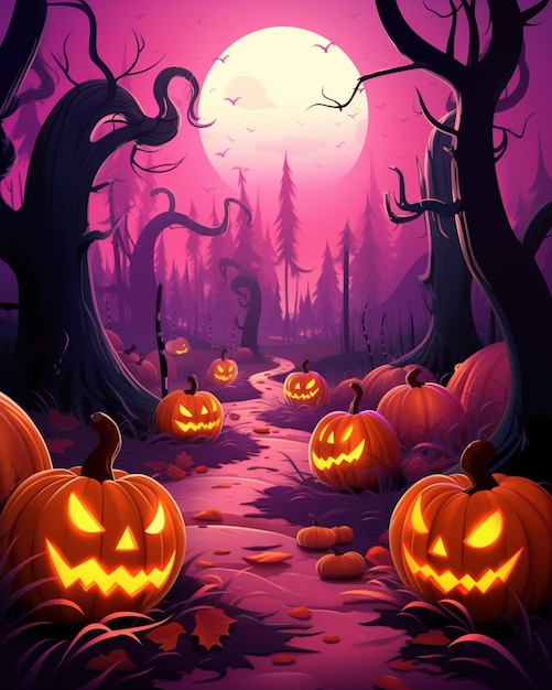 Halloween Background with Mystical Brew