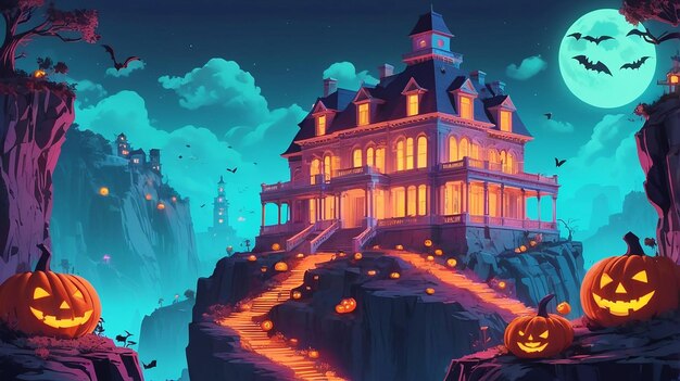 Photo halloween background