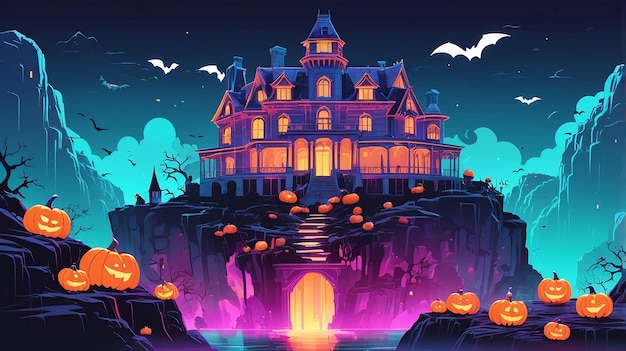 Photo halloween background