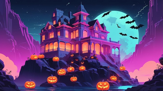 Photo halloween background