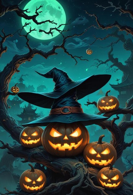 Photo halloween background