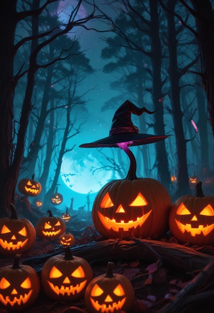 Photo halloween background