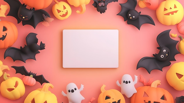 Photo halloween card background