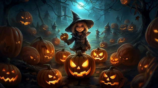 Halloween cartoon art