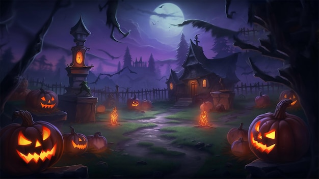 halloween celebration poster background