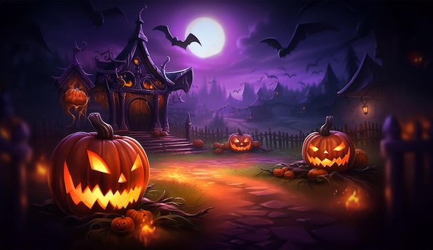 halloween celebration poster background