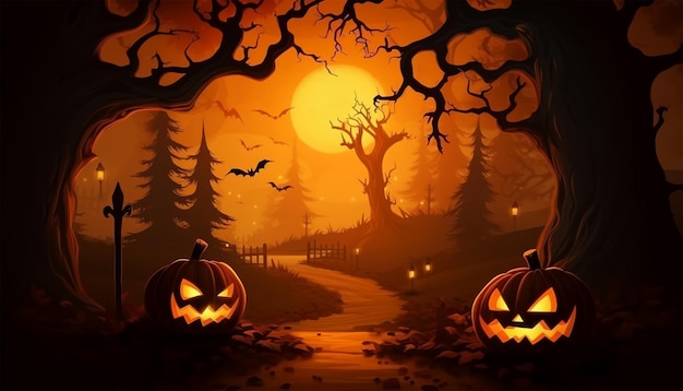 halloween celebration poster background