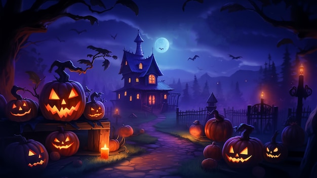 halloween celebration poster background