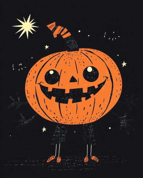 Halloween characters black background