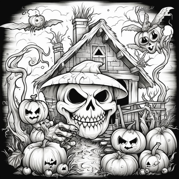 halloween coloring page