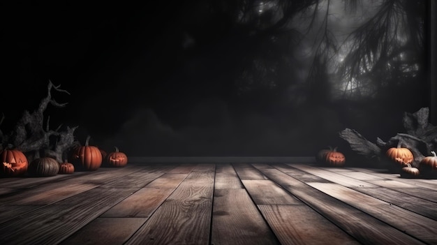 Halloween Day Background Illustration AI GenerativexA