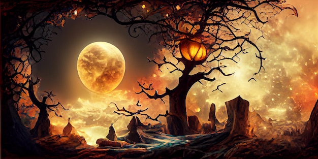 Halloween day eyes of Jack O' Lanterns trick or treating Samhain All Hallows' Eve All Saints' Eve All hallowe'en spooky Horror Ghost Demon background October 31