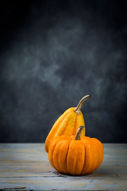 Halloween decoration background. pumpkins