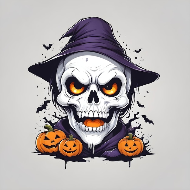 Photo halloween design for tshirt