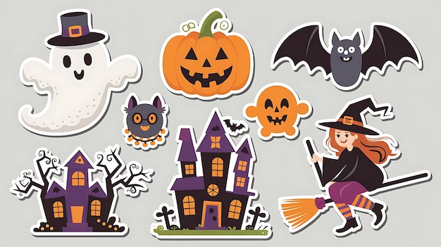 Halloween Element Sticker Set