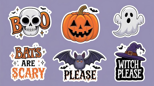 Halloween Element Sticker Set