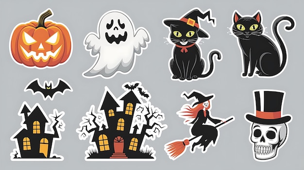 Halloween Element Sticker Set