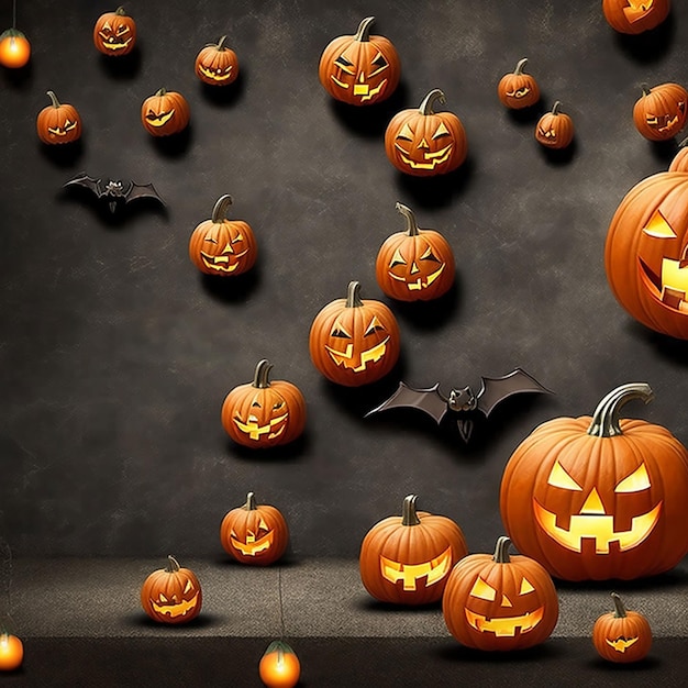 Halloween evil pumpkin halloween theme wallpaper