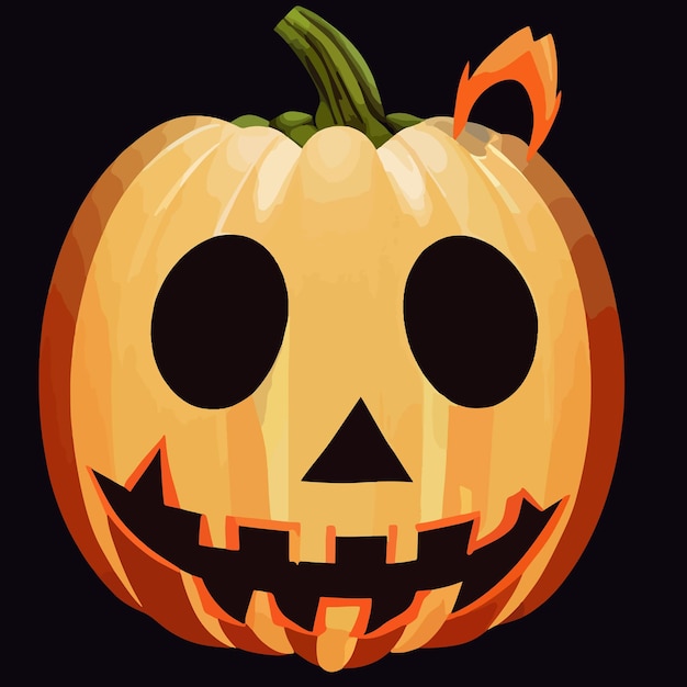 Halloween evil pumpkin illustration halloween pumpkin