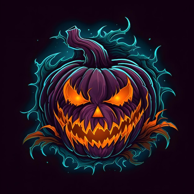 Halloween Evil pumpkins Halloween background Happy Halloween Pumpkin Evil Face