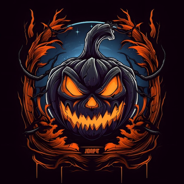 Halloween Evil pumpkins Halloween background Happy Halloween Pumpkin Evil Face