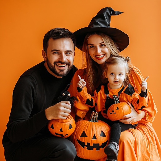 Photo halloween family background