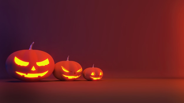 Halloween festival background image,Halloween Holidays and Pumpkin Devils,3d rendering