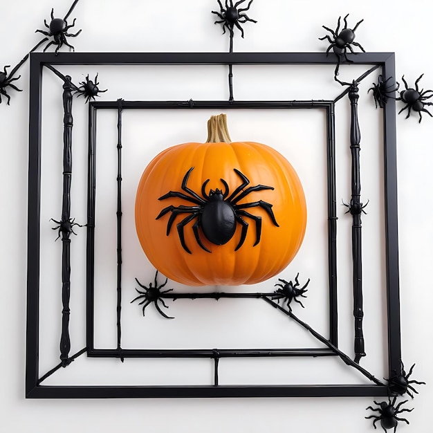 Halloween frame design isolated on a White Background