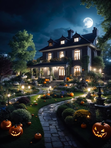 Halloween garden