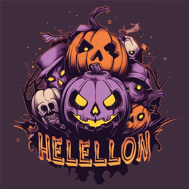 halloween graphic tshirt artwork illustration